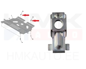 Under-engine cover mounting nut OEM Citroen/Peugeot