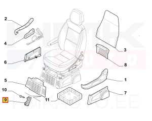 Istme küljeplastiku hing OEM Jumper/Boxer/Ducato 06-