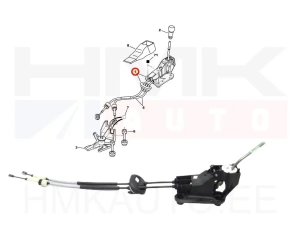 Vaihdekeppi + vaijerit OEM Citroen C4/Peugeot 307