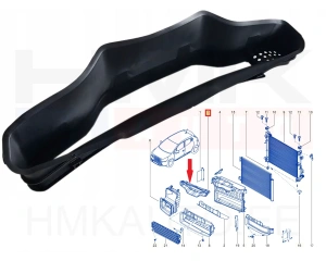 Radiator air deflector OEM Renault Clio IV