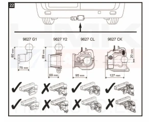 Veokonks OEM Jumpy/Expert/Scudo 07- (ilma veokuulita)