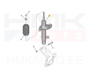 Amortisaator eesmine parem OEM Peugeot 2008