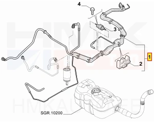 Трубки топлива OEM Jumper/Boxer/Dcato 3,0HDi Euro5