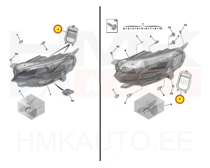 Headlight lamp cap OEM Jumpy/Expert 2016-