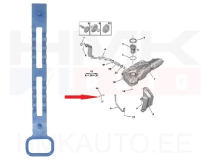 Fuel filter retaining strap OEM Citroen/Peugeot