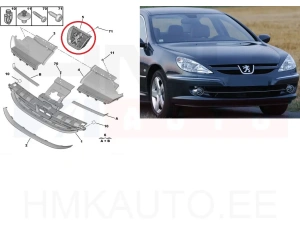 Embleem iluvõrele OEM Peugeot 607