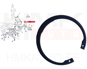 Стопорное кольцо переднего подшипника OEM Jumper/Boxer/Ducato 2001-  15"колесо