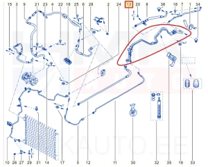 Ilmastointilaitteen putket OEM Renault Espace V