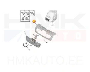 Рамка решетки радиатора OEM Peugeot Boxer 2006-2014
