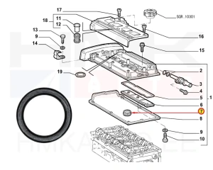 Klapikambrikaane tihend OEM Fiat