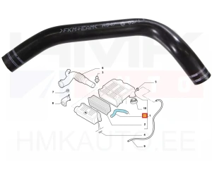 Karterituulutuse toru OEM Fiat 1,2/1,4