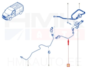 Tuyau de cylindre d'embrayage OEM Renault Trafic 2014-