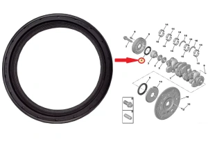 Väntvõlli tihend , eesmine OEM Citroen/Peugeot EP3/EP6 mootor 61x75x8