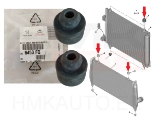 A/C radiator support OEM Citroen/Peugeot