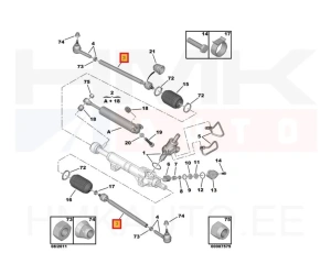 Bielette de direction OEM Partner/Berlingo -08