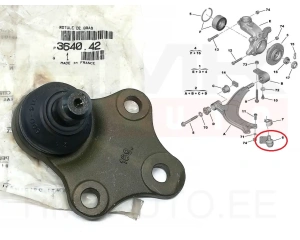 Pallonivel OEM Peugeot Partner, Citroen Berlingo/Xsara 16mm