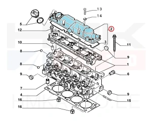 Cache culbuteur OEM Jumpy/Expert/Scudo 2,0HDi 8V