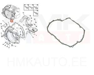 Прокладка межкорпусная AКПП OEM Citroen/Peugeot 4KR20