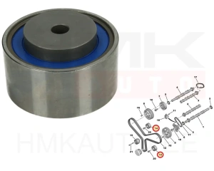 Hammasrihma juhtrull OEM Citroen/Peugeot 2,7/3,0HDi DT17/DT20