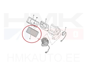 Cabin air activated carbon filter OEM Peugeot 406