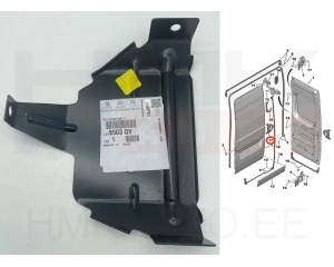 Кронштейн петли задней двери нижняя левая OEM Jumper/Boxer/Ducato 2006- (270° открывающиеся двери)