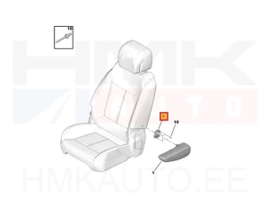 Käetoe kinnitusmehhanism, juhiiste OEM Peugeot 5008