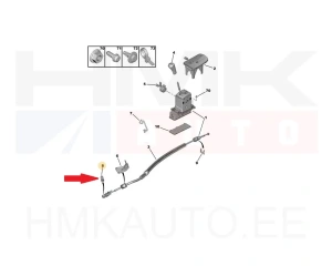 Тяга переключения передач AКПП OEM Peugeot 607 AM6