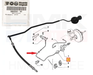Sidurisilindri toru OEM Fiat Doblo