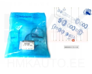 Vaihteiston laakerin säätölevysarja OEM Renault