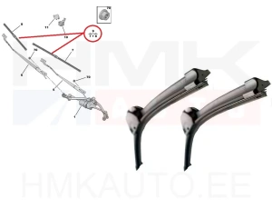 Pyyhkijänsulka sarja OEM Citroen Berlingo / Peugeot Partner , Rifter 2018-