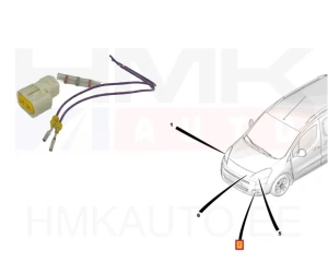 Prise de phare antibrouillard OEM Citroen/Peugeot