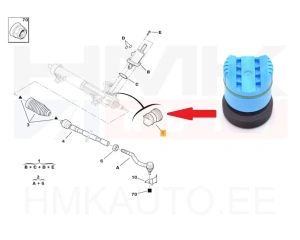Ohjausvaihden korjaussarja OEM Citroen C5/Peugeot 406