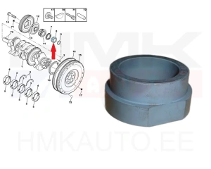 Bague d'étanchéité de vilebrequin OEM Citroen/Peugeot/Fiat 1,8-2,2 EW7,10,12