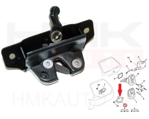 Tagaluugi lukusti OEM Peugeot 106