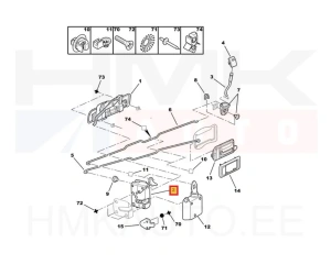 PRIX RÉDUIT! Serrure de porte arrière gauche OEM Peugeot 106,405
