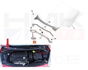 Boîtier, filtre d'habitacle OEM Peugeot 207