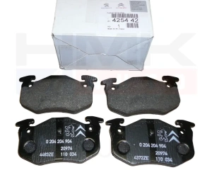 Brake pad set rear OEM Citroen Xsara; Peugeot 206/306