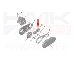 Kütusepumba rihmaratas OEM Citroen/Peugeot 2,7HDi Ø71