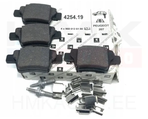 Тормозные колодки задние OEM Citroen C4/Peugeot 207,307