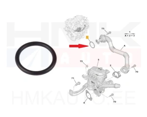 EGR toru tihend OEM Citroen/Peugeot 1,6BlueHDI