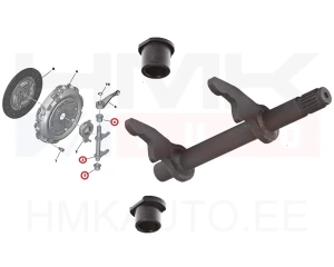 Вилка сцепления Citroen/Peugeot/Fiat 1,3HDi