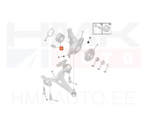 Rattalaagri komplekt eesmine OEM Citroen C8/Peugeot 807 -2006