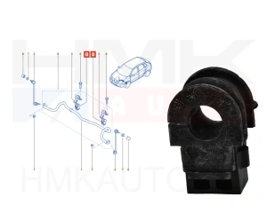 Douille de barre stabilisatrice, essieu avant (23mm) OEM Renault Koleos , Nissan Qashqai