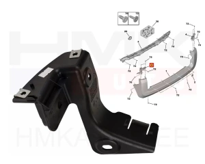 Tagastange kinnitus vasak OEM Nemo,Bipper,Fiorino