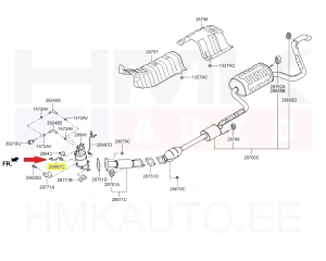 Pakokaasun paineanturin putki OEM Hyundai/KIA 1,6CRDi 12- Euro5