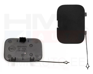 Capuchon, crochet de remorquage, avant OEM Jumper/Boxer/Ducato 2018- (noire)