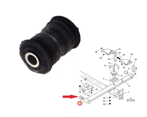 Leaf spring bushing front Jumper/Boxer/Ducato 94-06