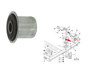 Сайлентблок рессоры задний Jumper/Boxer/Ducato 94-06