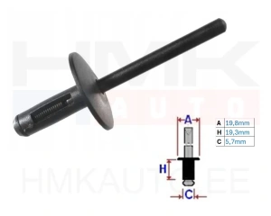 Пластиковая заклёпка 5,7мм