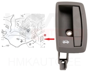 Kapoti avamise hoob OEM Jumper/Boxer/Ducato 06-11
